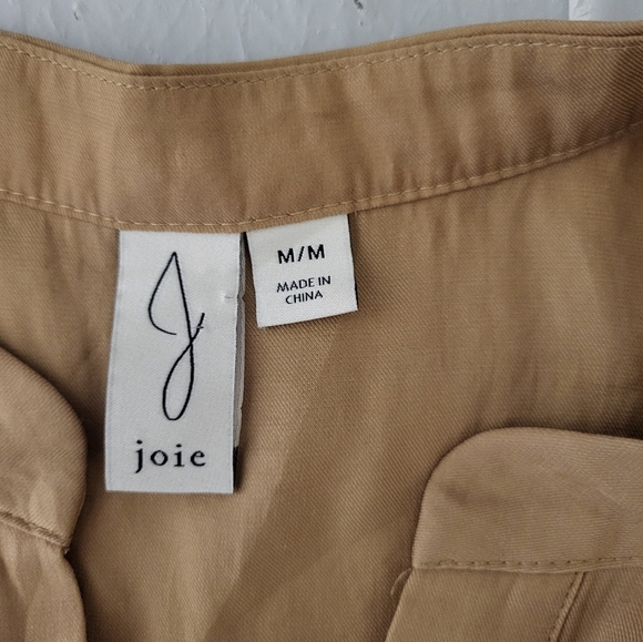 Joie Beige Sleeveless Shirt ,size Medium - Picture 3 of 4